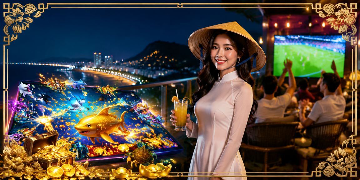 Người dùng thưởng thức cá cược thể thao tại Vũng Tàu với phong cách truyền thống nón lá